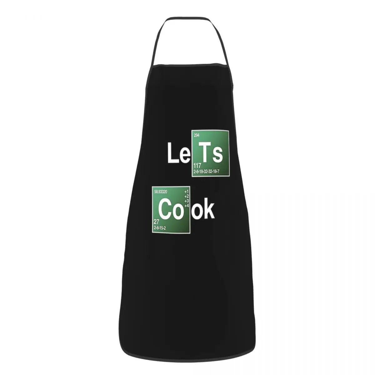 

Фартук Let's Cook для шеф-повара, для готовки, для выпечки, без рукавов, нагрудник для уборки кухни, передник для женщин и мужчин с рисунком