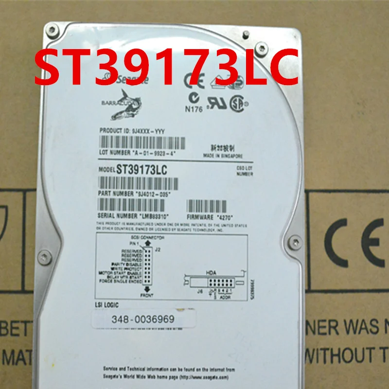 

Almost New Original Hard Disk For Seagate 9GB 3.5" 8MB 80Pin SCSI 7200RPM For ST39173LC