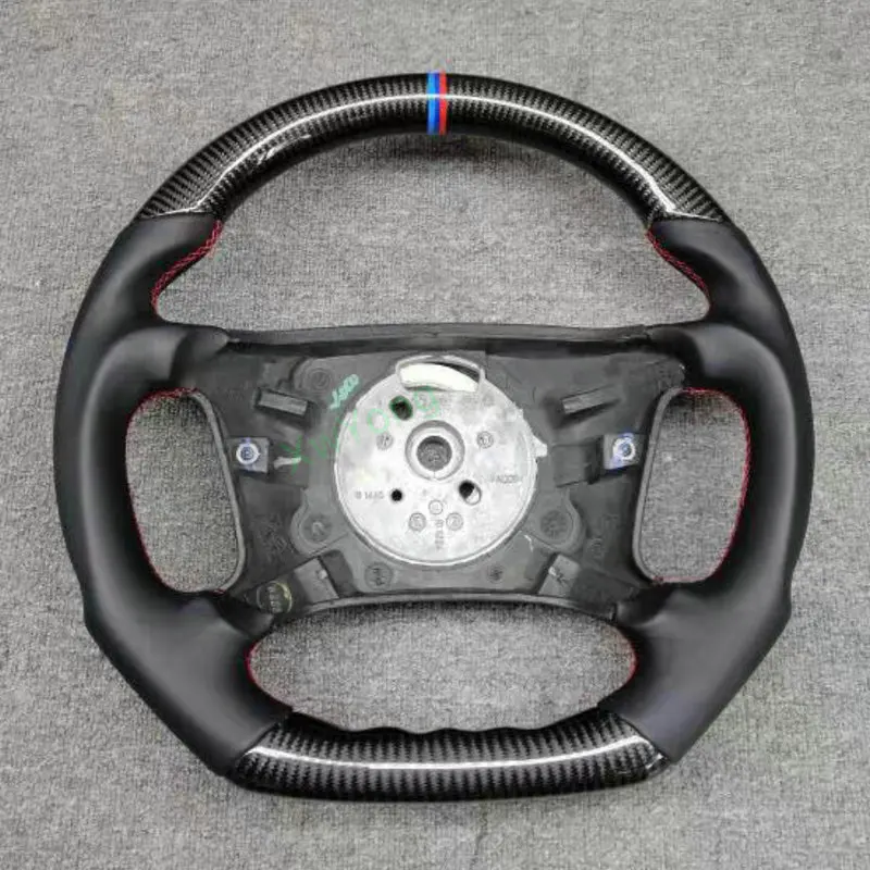 

100% Real Carbon Fiber Car Steering Wheel With Leather / Alcantara For BMW E46 M3 E38 E39 E46 E53 318 320 325 330