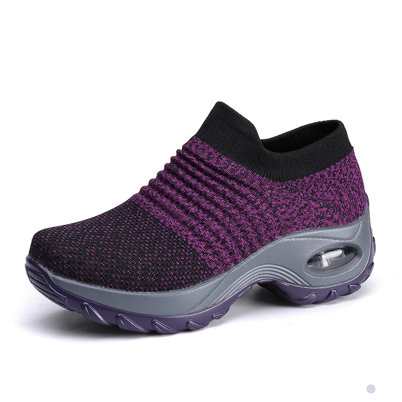 

Running Shoes Breathable New Mesh Women Outdoor Brand Soft Athletics Jogging Sneaker Slip-On Zapatillas Mujer Deportiva