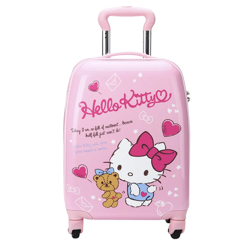 Sanrio Hello Kitty Children's Trolley Case 16-Inch Large Capacity Luggage 18-Inch Boat Bag Cute Travel Backpack Kids