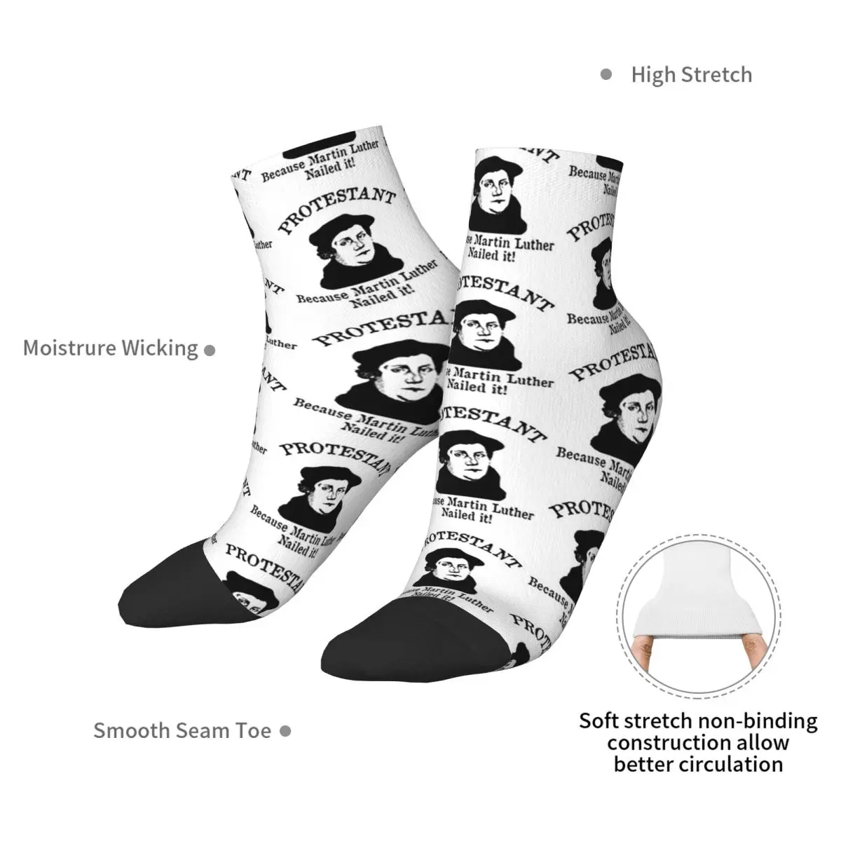 Протестт потому что Martin Luther Nailed It Носки для реформации протестана Чулки