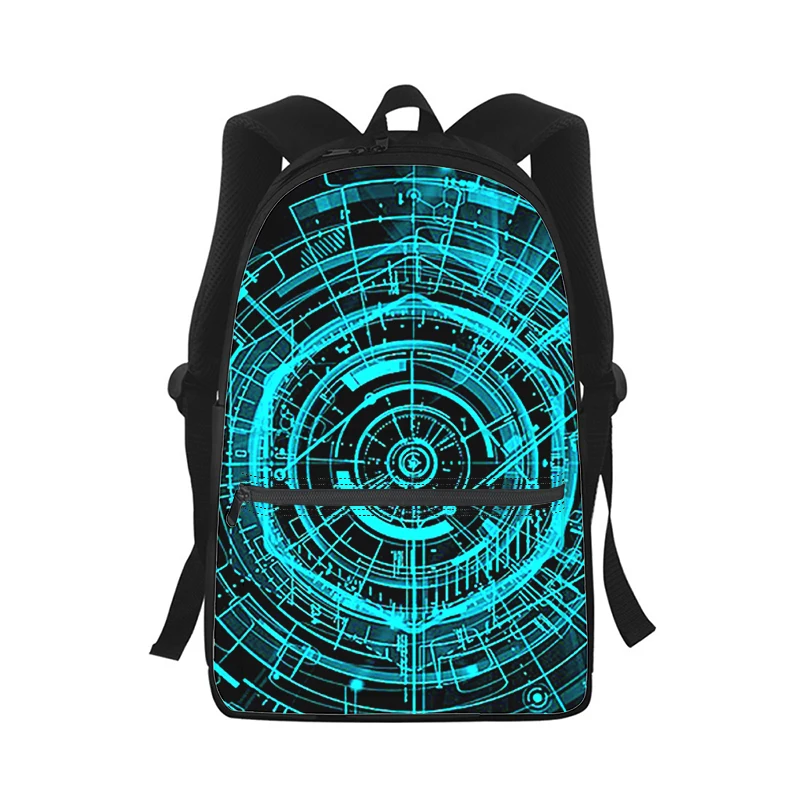 line lattice Art Colorful Cool  Men Women Backpack 3D Print Fashion Student School Bag Laptop Backpack Kids Travel Shoulder Bag