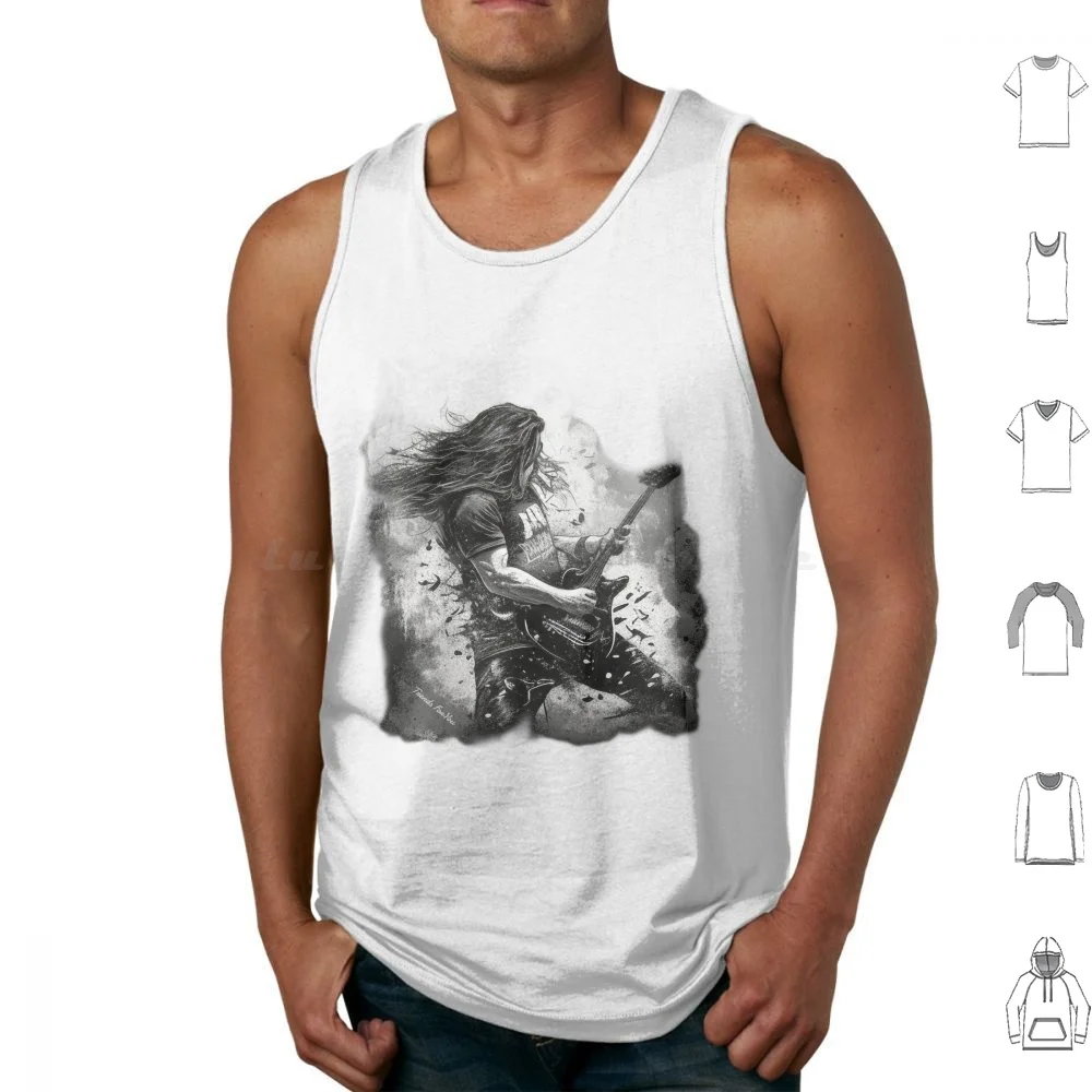 Топы Rock Star для электрогитары хлопковые топы с принтом звезд металлические