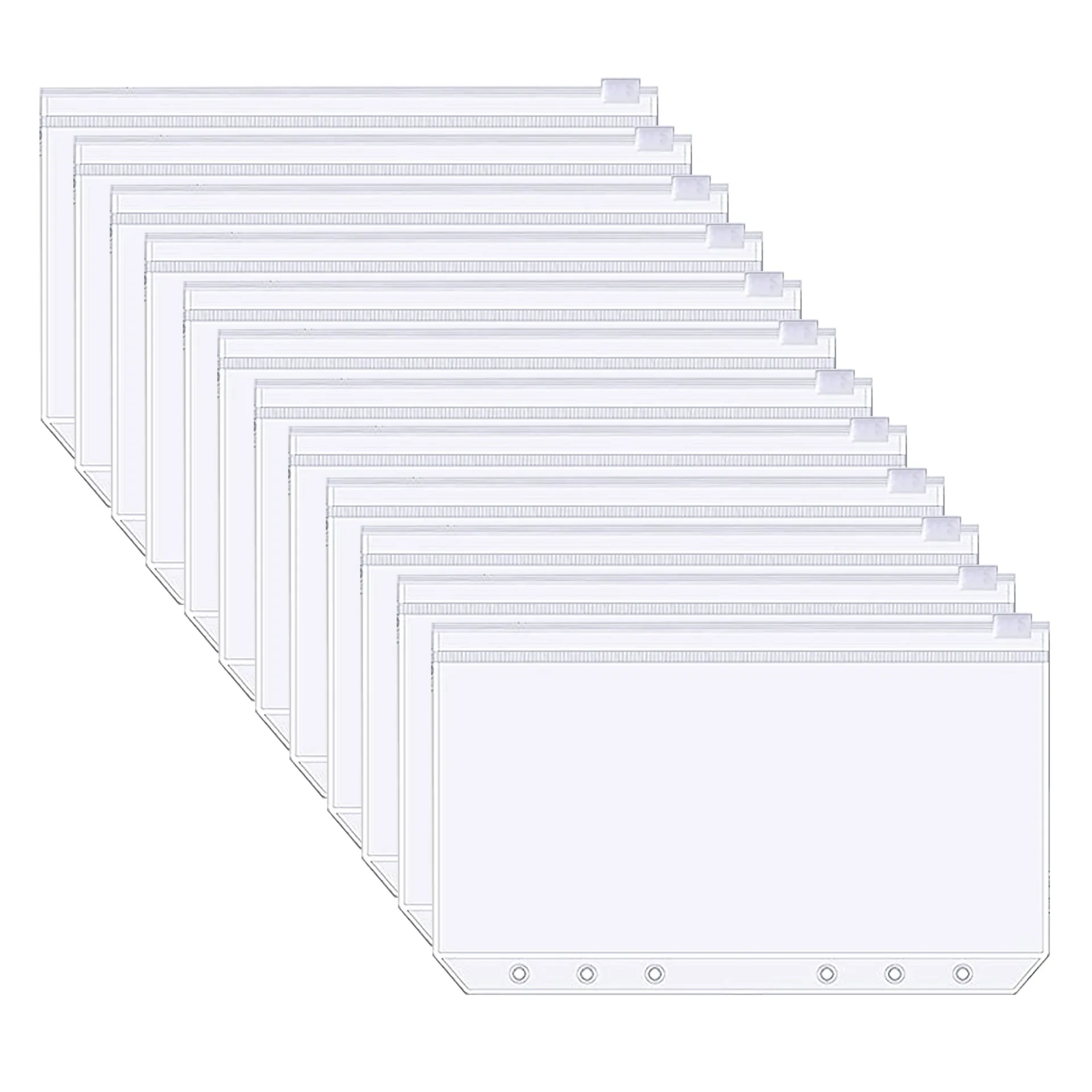 12/60 шт. карманных папок A6 Обложка для блокнота с вкладышами прозрачная цветная