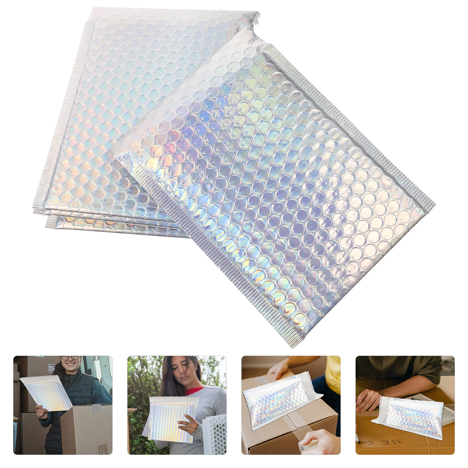 

Colorful Bubble Bag Mailers Packing Delivery Envelopes Adhesive Clothing Shipping Bags Small Business
