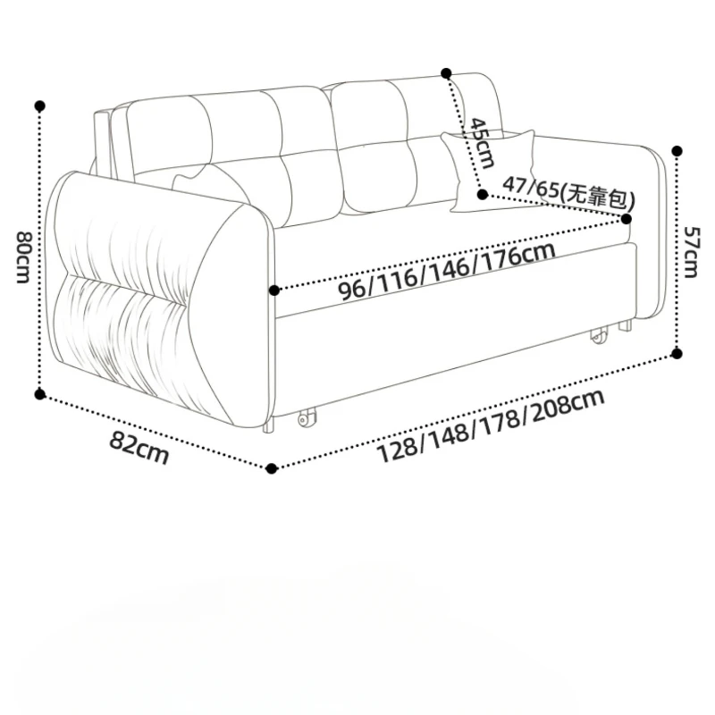 Роскошный диван-кровать выдвижной Королевский Aize складной диван скандинавский