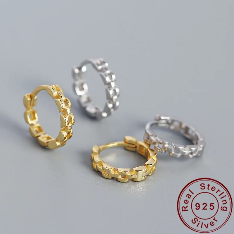 

Серьги-кольца huggie женские из серебра 925 пробы, маленькие крошечные Изящные минималистичные гипоаллергенные украшения
