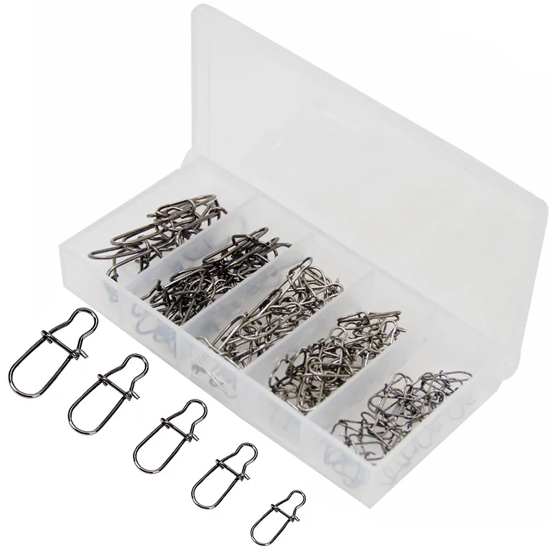 

WLDSLURE 100 шт., рыболовный разъем, булавка для приманки, быстрый зажим, защелка, Детская безопасность, защелки с коробкой