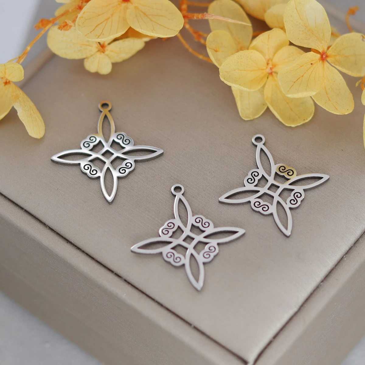 3 шт. Ведьма узы чары для ожерелья ювелирные изделия из нержавеющей стали викка