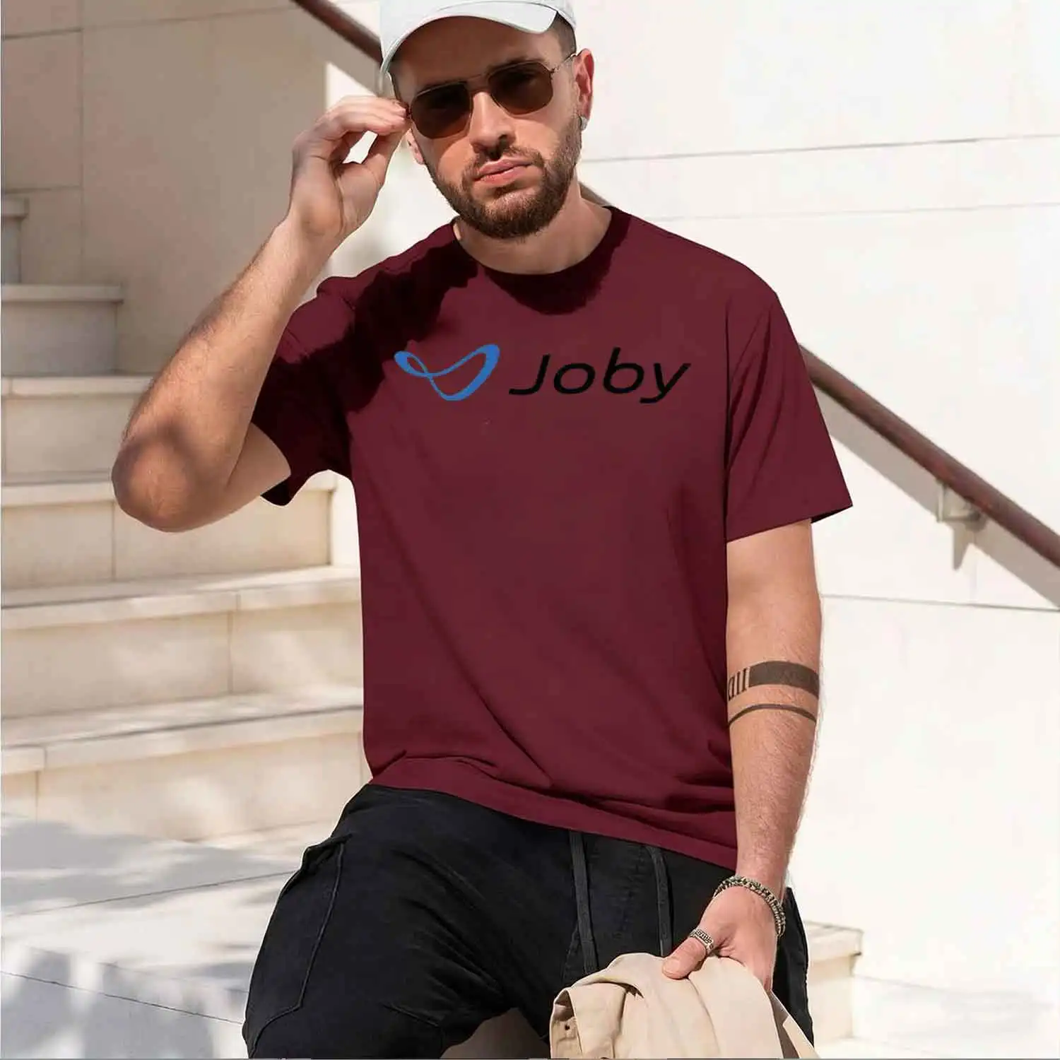 Новая мужская забавная футболка с логотипом Joby Aviation, размер США S-XXL, винтажная, с эффектом потертости, удобная, в стиле стритвир, универсальная, модная, модель 2026 года. (art.: 3920dc5ecfc5b) - 3920dc5ecfc5b