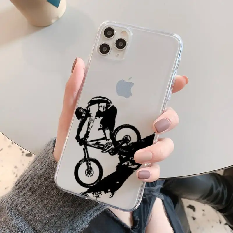 bicycle bike sport phone case for iphone 11 12 13 mini pro xs max 8 7 6 6s plus x 5s se 2020 xr clear case free global shipping