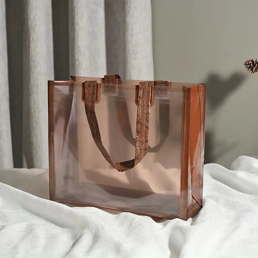 Полупрозрачные подарочные пакеты из ПВХ