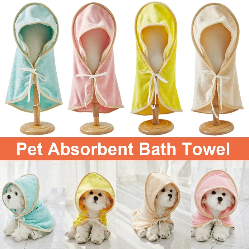 S Soft Fiber Towels Water-absorbent Bath Towel Convenient Pet Shop Cleaning Towel Pet Supplies