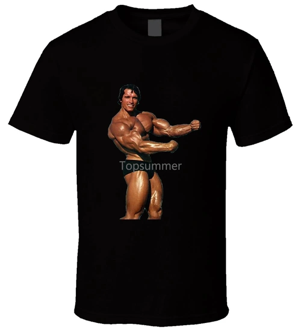 

Arnold Schwarzenegger Mr Olympia 2 Black T Shirt Cool Casual Pride T Shirt Men Unisex Fashion Tshirt Tops Sbz8186