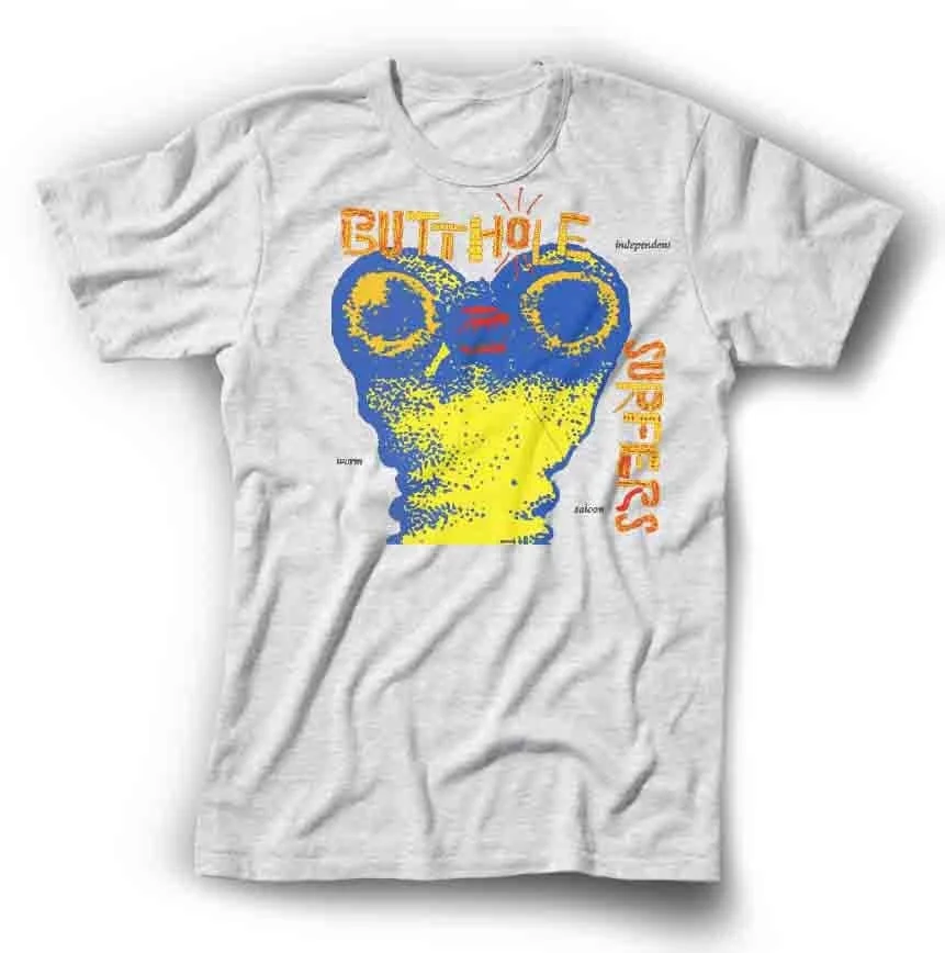 Футболка BUTTH0LE с принтом червя серфера группа 80 90 альтернативная Музыка для