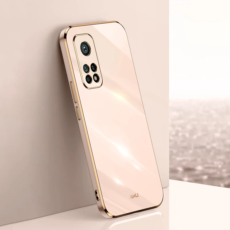 Plating Silicone Case For Xiaomi Mi 10T 11T Pro Redmi Note 10 9 Pro Max 9S 10S S POCO X3 Pro NFC Mi10T Phone Soft Shell Cover ON