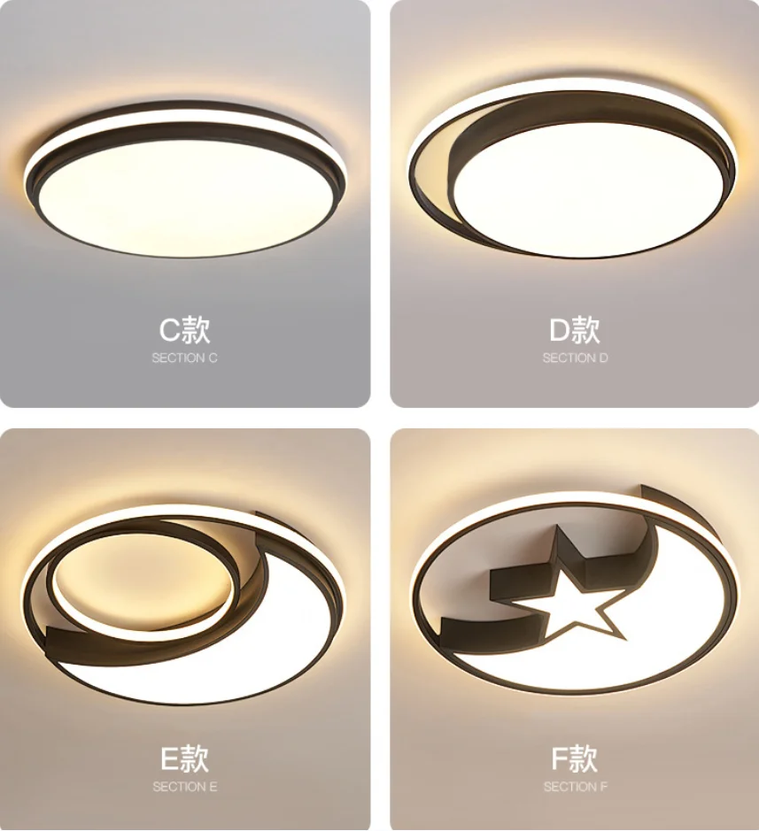 

Bedroom Light Luxury Ins Style Ceiling Light Master Bedroom Minimalist Modern Room Light Circular LED Ceiling Light