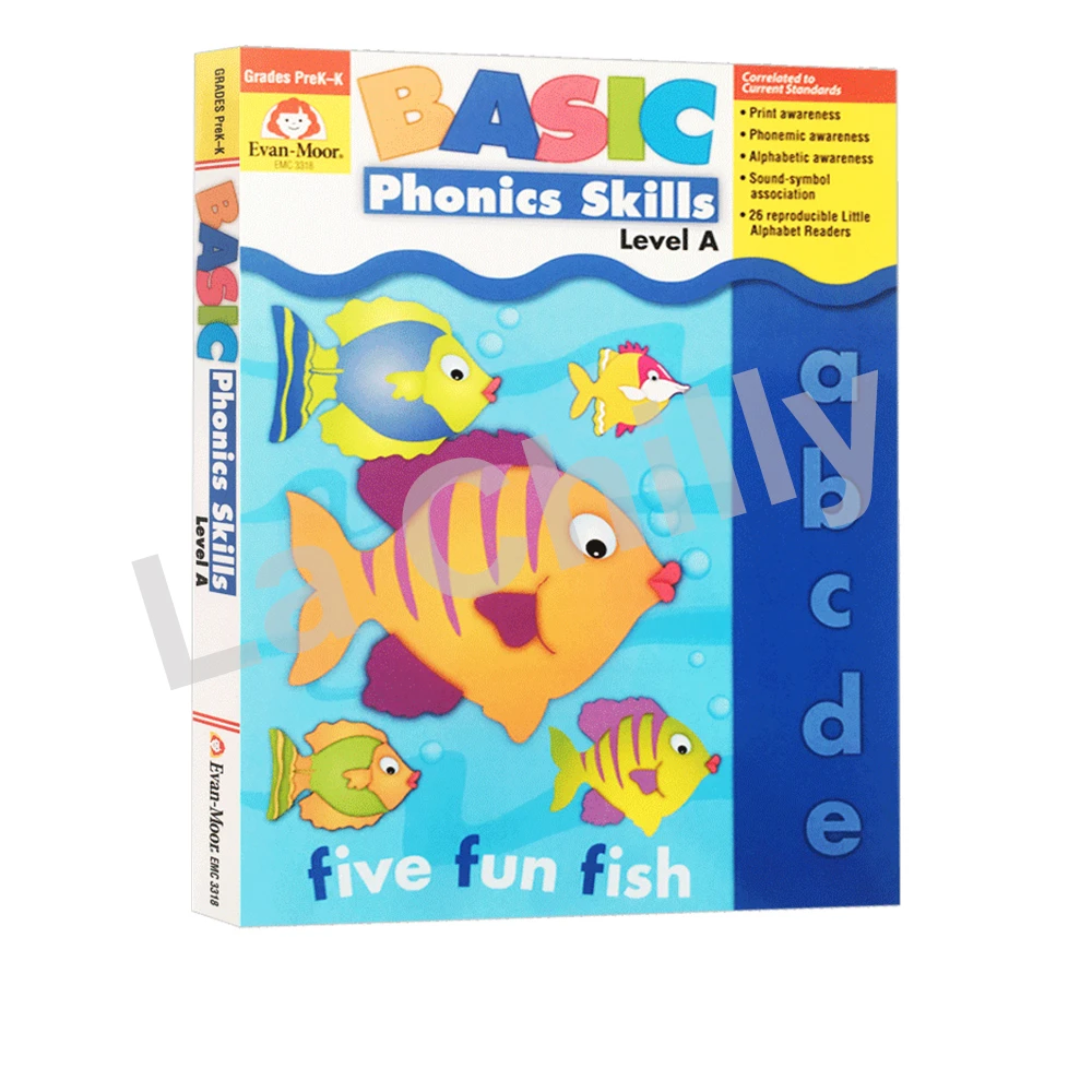 

Children Basic Phonics Skills Level A for Kids Workbook English learning Worksheet for Kids perschool
