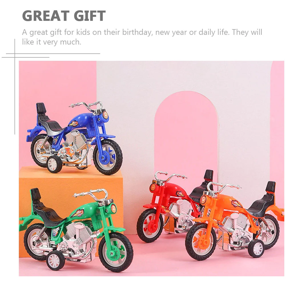 4 шт. инерционный пластиковый мотоцикл с откатным механизмом детская игрушка