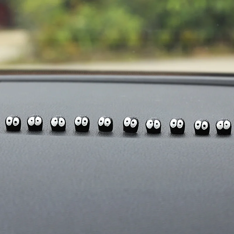 

10/20 шт., милый черный эльф, украшение интерьера автомобиля, забавные украшения для зеркала заднего вида на центральной консоли для автомобильных аксессуаров