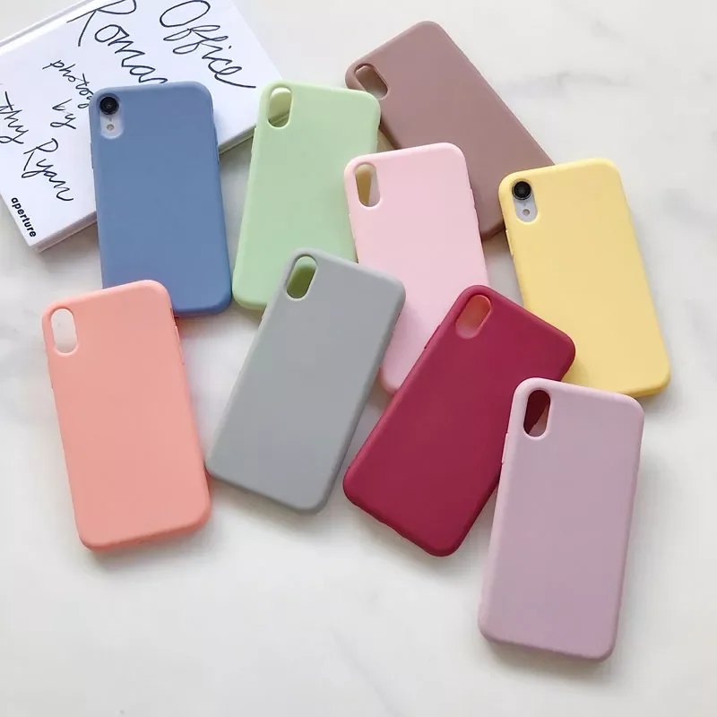 

Candy Color Case For OPPO Reno Z 2 2F 10X Zoom Realme 5 3 X2 Pro XT X Lite C2 C1 A5 A9 2020 A11X A1K Silicon cover coque