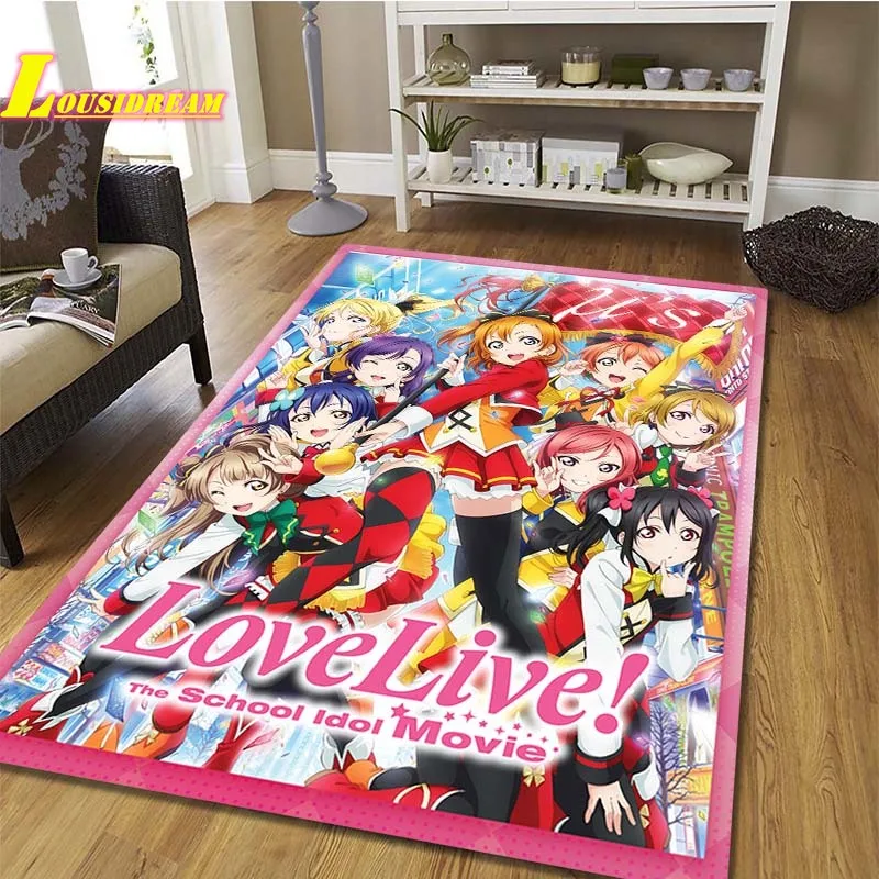 

love live school idol carpet music game room living room bedroom decoration carpet girl room cute decoration non-slip floor mat