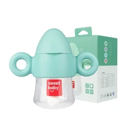 260ml baby bottle handle soft safety handle for auxiliary milk drinking silicone bottle cap home baby feeding accessories