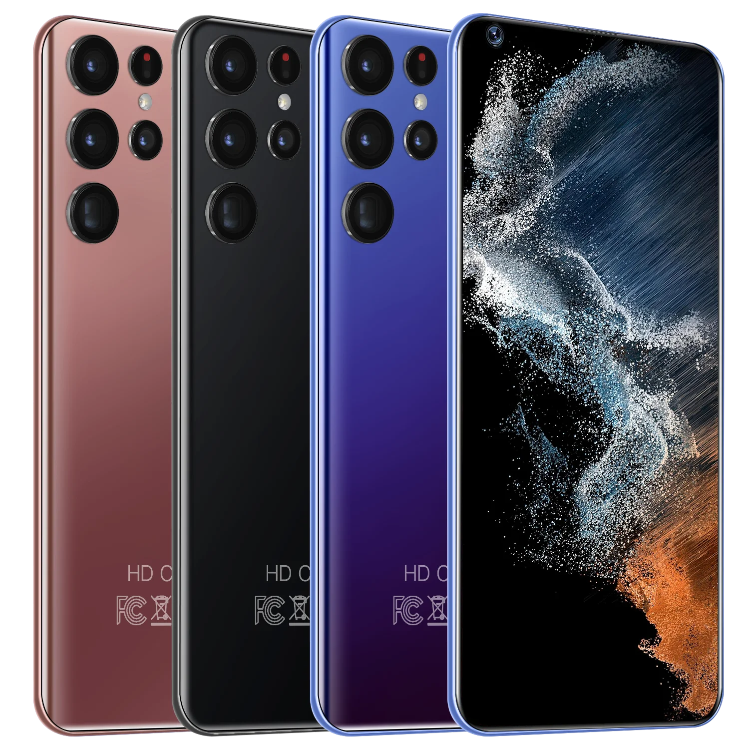 2022 new s22 ultra smartphone 7 3 inch 16gb1tb 6800mah 5g network unlock cell phone mobile phones global version free global shipping