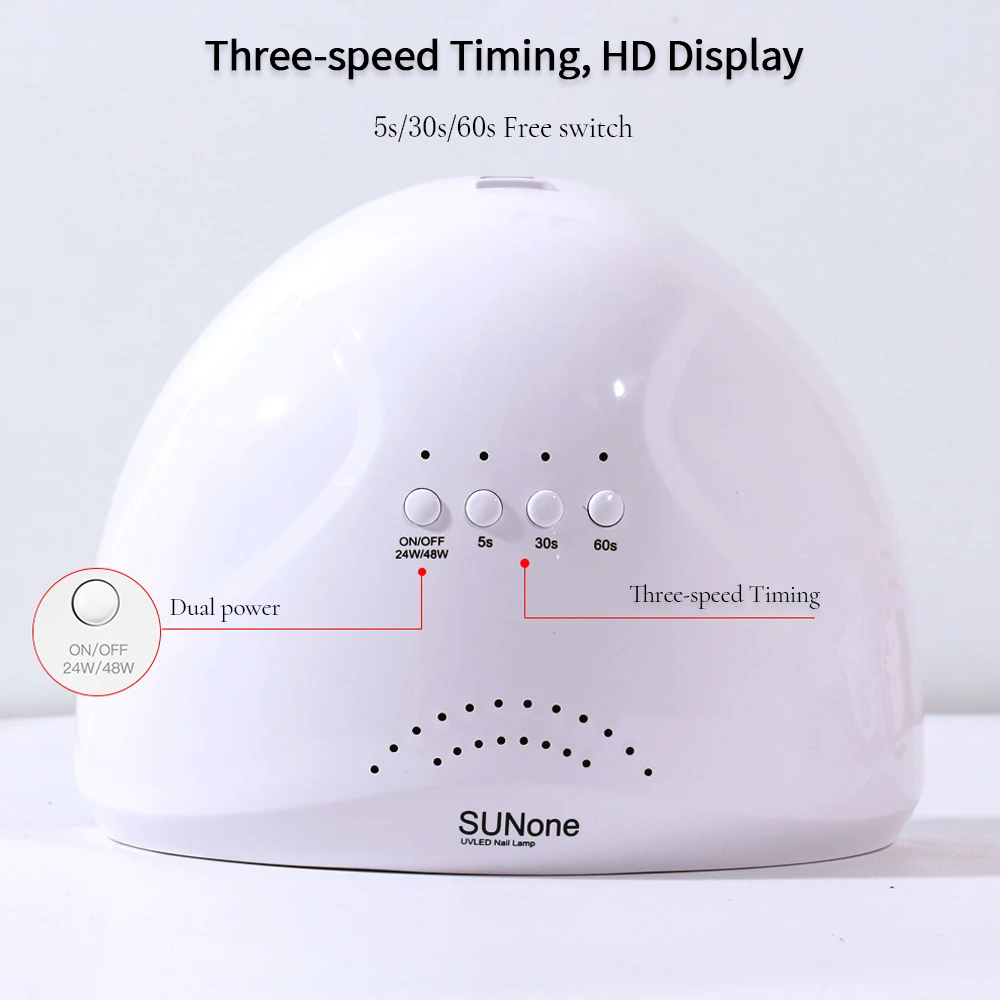 Лампа для сушки гель-лака ногтей 48 Вт 30 светодиодов