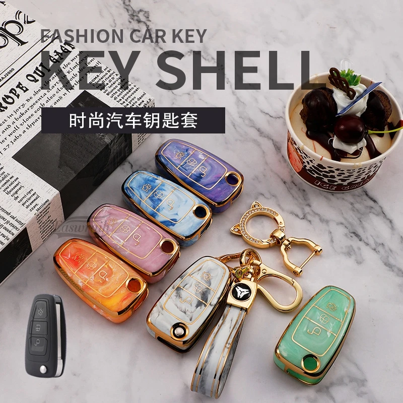 

Автомобильный чехол-книжка из ТПУ для Ford Fiesta Focus 2 Ecosport Kuga Escape Falcon B-Max C-Max Eco Sport Galaxy