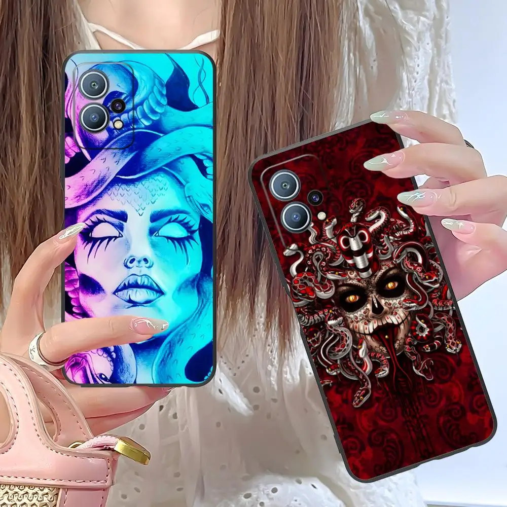 Фото Чехол для телефона Medusa Snake Gorgon для Huawei P60 P50 P40 P30 P20 P10 P9 P8 Pro Lite Plus, мягкий противоударный чехол из ТПУ №2