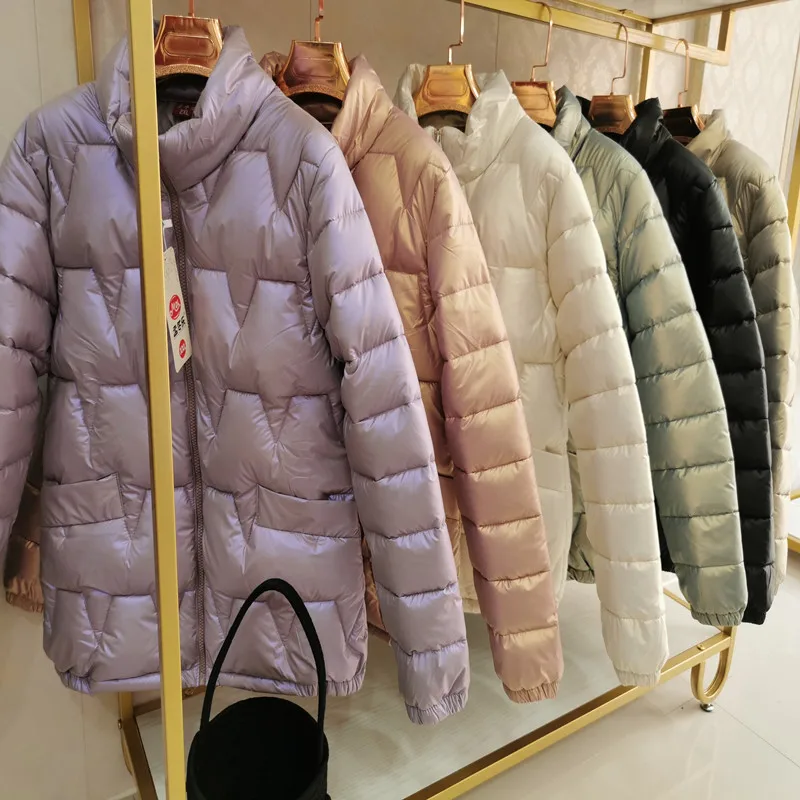 2022 Autumn and Winter New Women's Cotton-padded Jacket Stand-collar Women's Cotton-padded Jacket Cotton-padded Jacket