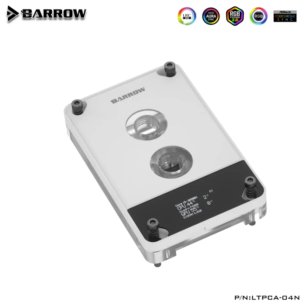 Цифровой дисплей с водяным блоком процессора Barrow для AM5 AM4 AM3 INTEL LGA 115X 1200 1700 X299 X99 5 В