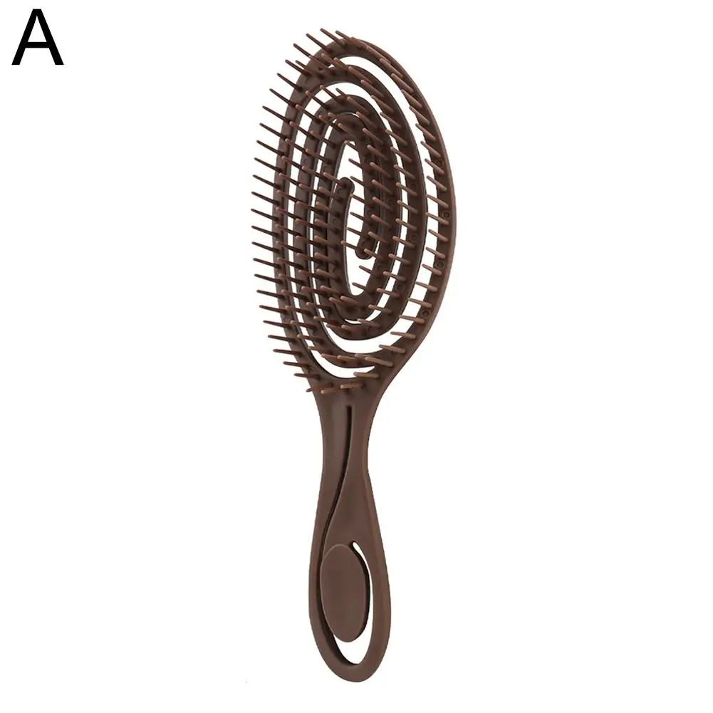 Женская парикмахерская расческа для завивки укладки большой изгиб гладкая