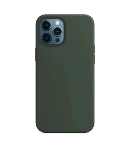 

Liquid Animation Silicone Magnetic Case For iPhone 12 Pro Max 12 Mini Case Wireless Charging Drop Protect Cover-Cyprus Green