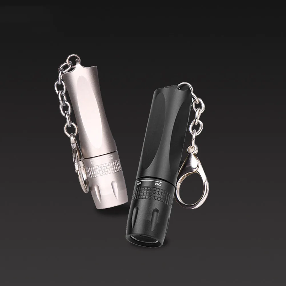 

Mini LED Keychain Flashlight with Hanging Buckle Aluminum Super Bright Lamp Outdoor Cycling Climbing Fishing Tool
