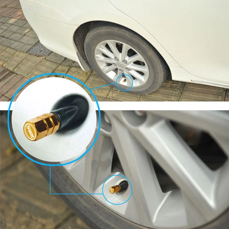 Цветная шестиугольная крышка клапана из алюминиевого сплава водонепроницаемая