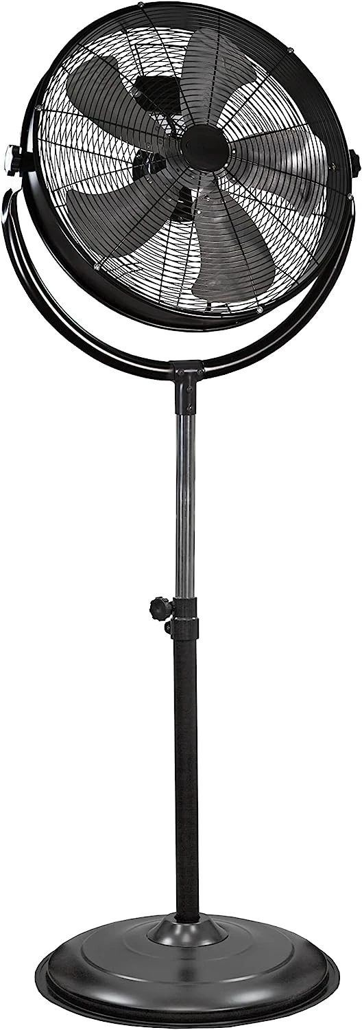 

Zone CZHVP20S 20\u201D 3-Speed Slim-Profile High-Velocity Industrial Pedestal Fan with Aluminum Blades and Adjustable Tilt, All-