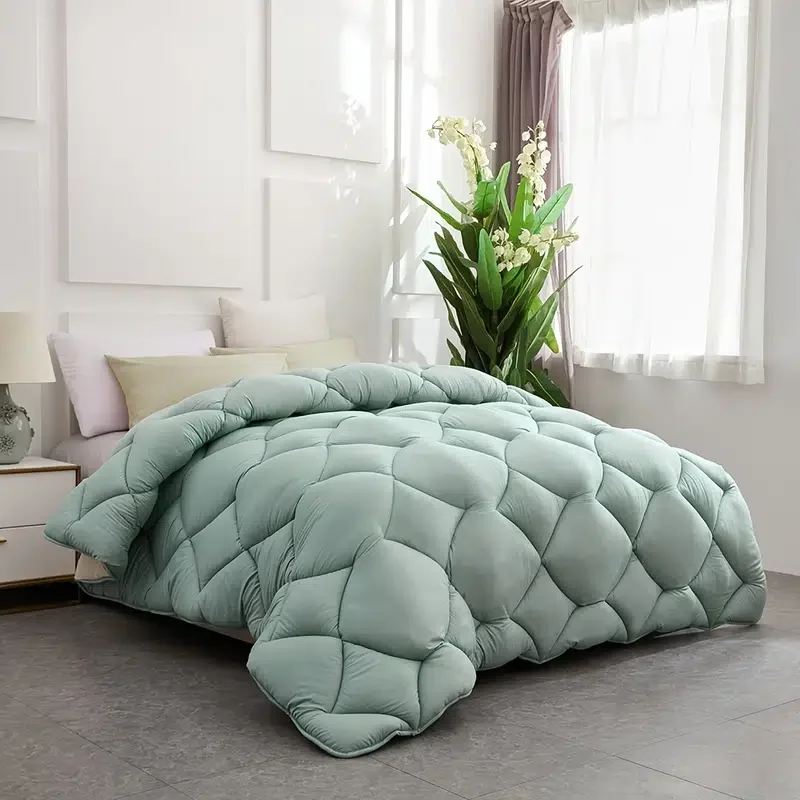 

1pc Duvet Insert, Comforter For All Season, Quilted Down Alternative Comforter, Reversible Duvet Insert With Corner Tabs, Soft B