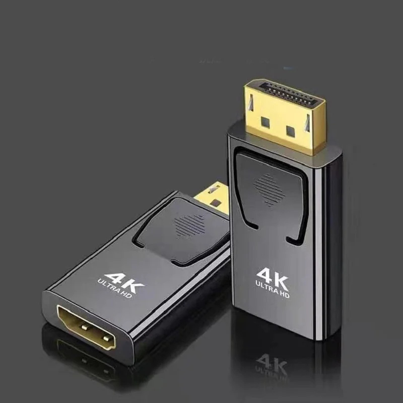 

4k DP To HDMI-compatible 1080P DisplayPort Adapter Of Computer Monitor Converter HD DisplayPorts Plated Plug For Pc TV Game