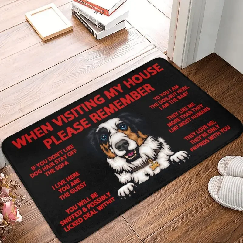 

Peeking Dog, австралийский овчинный коврик, противоскользящий кухонный коврик для ванной, напольный коврик для двери гостиной