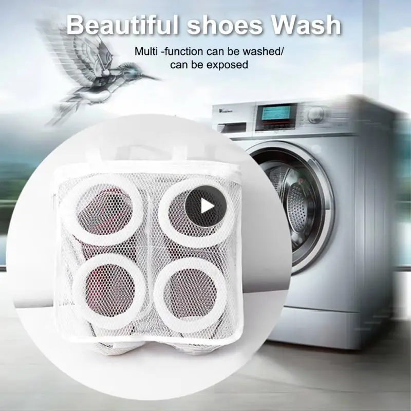 

Mesh Washing Machine Shoes Bag Protective Portable Shoes Airing Dry Tool Mesh Laundry Bag Clothes Organizer Net Bag Travel
