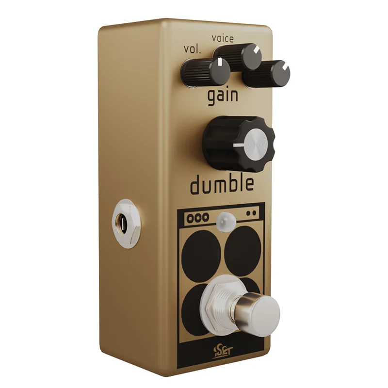 

ISET дамбл Overdrive педаль аналоговый мини одиночный гитарный эффект для электрической гитары бас True Bypass