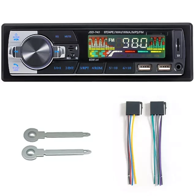 

Автомагнитола 1DIN, Bluetooth, стерео mp3-плеер, FM-приемник 60Wx4, 12 В, поддержка зарядки, USB/TF-карта, с дистанционным управлением