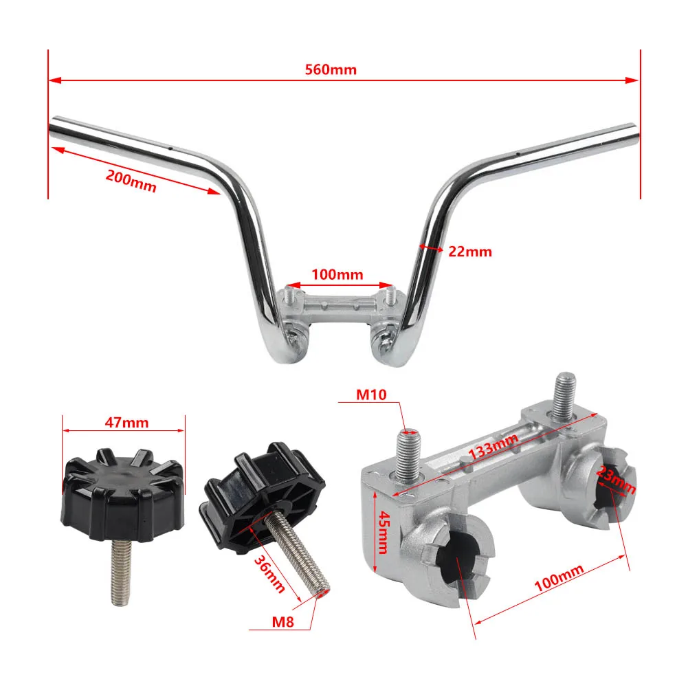 Разветвитель руля мотоцикла алюминиевая ручка для велосипеда Honda Monkey Z50