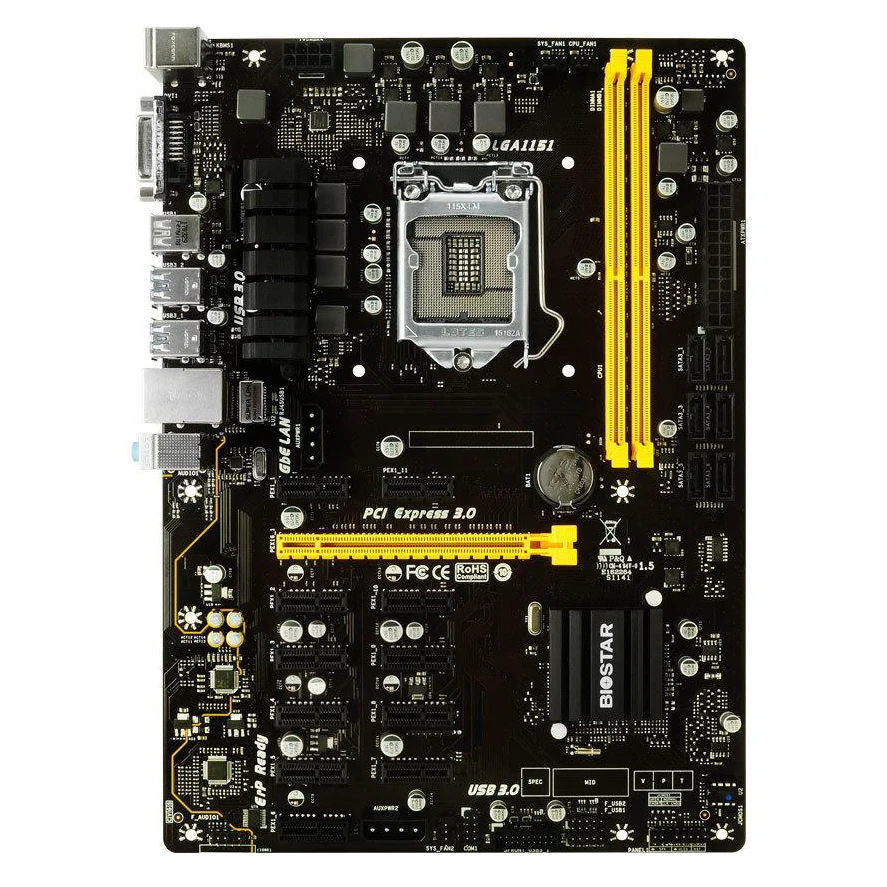 

For TB250 PRO BIOSTAR Motherboard Support 12GPUS With X79 B85 B75 B847 Whole Price And Fast Shipping For gaming