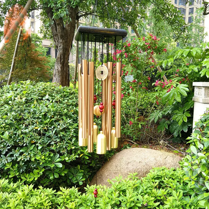 

Copper Money Wind Chime Pendant Balcony Outdoor Yard Garden Home Decoration Metal Pipe Wind Chime Large Wind Chimes Bells Tubes