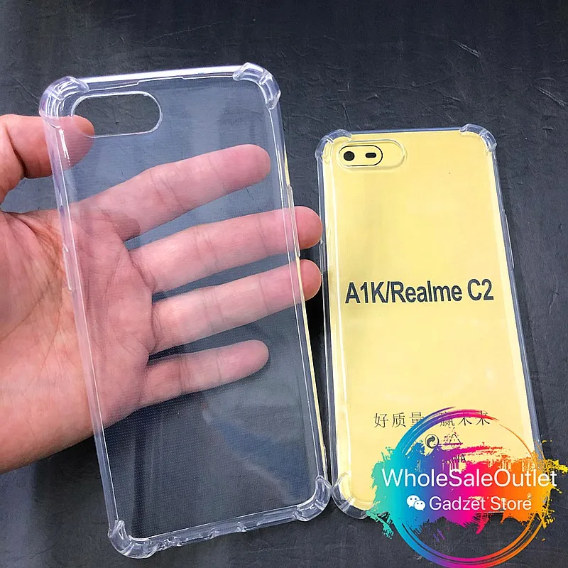 Мягкая прозрачная Противоударная подушка безопасности для Oppo AK1 / Realme C2