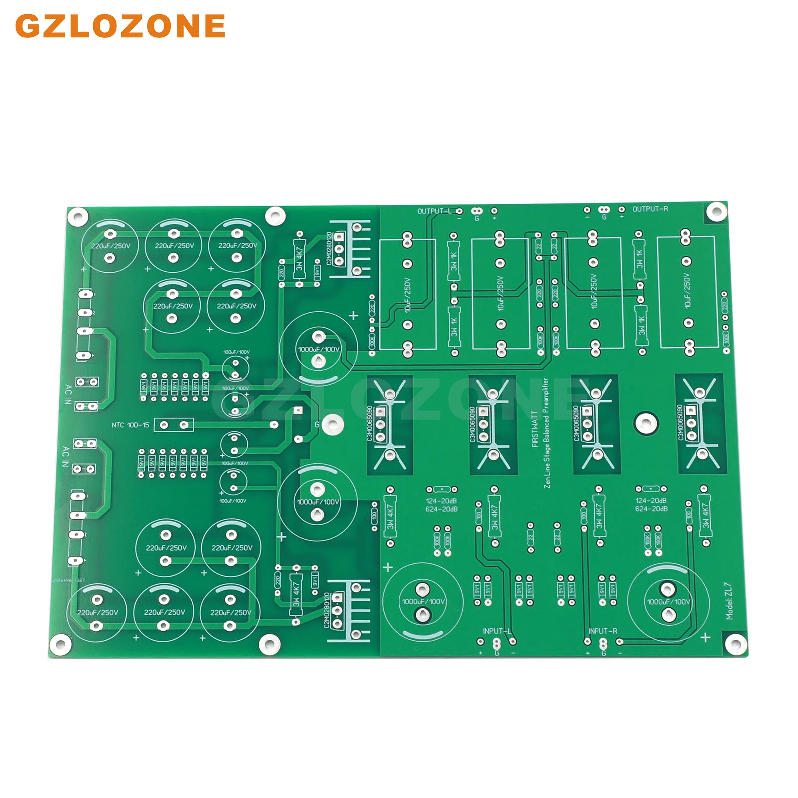 

ZL7 Fully Balanced Preamplifier Bare PCB FirstWatt PASS Balanced ZEN Line Stage Preamp